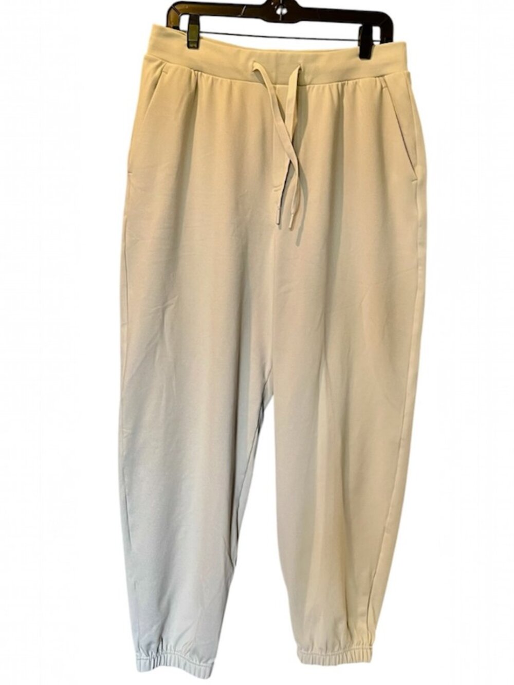 Lululemon Men’s Large Joggers Bone White Drawstring Athletic Lounge Pants
